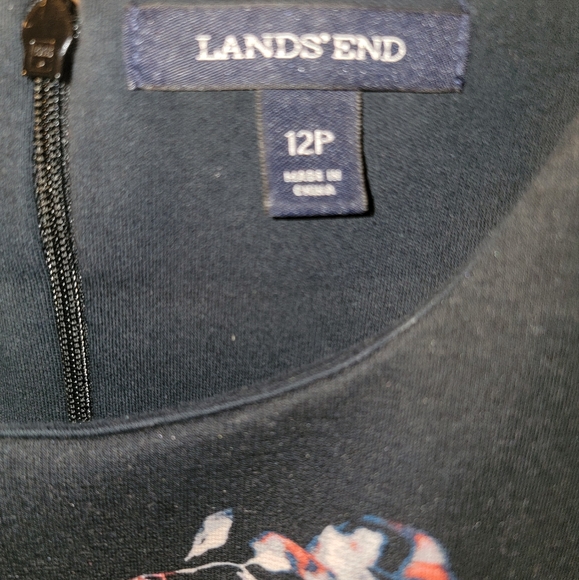 Lands End Floral Design Sleeveless Dress - Picture 5 of 5